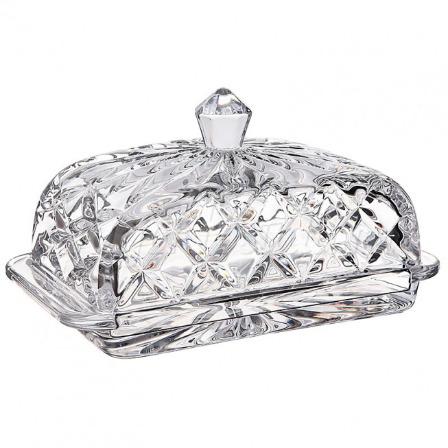 Масленка crystalite bohemia, с рис. "Мозаика", 17 см