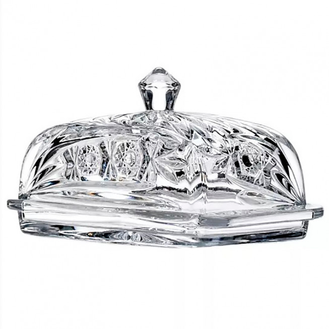 Масленка crystalite bohemia, с рис. "Нова Комета", 17 см